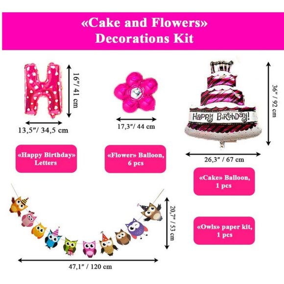 Happy Birthday Balloons & banner party decorations - Picture 3 of 5